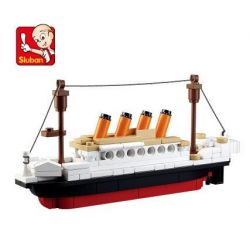 SLUBAN M38-B0576 B0576 0576 M38B0576 38-B0576 non  TÀU TITANIC NHỎ bộ đồ chơi xếp lắp ráp ghép mô hình 194 khối