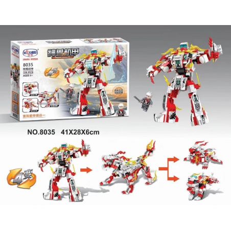 Winner 8035 non  THẦN CHIẾN TRANH bộ đồ chơi xếp lắp ráp ghép mô hình Transformers Robot Đại Chiến Người Máy Biến Hình 336 khối