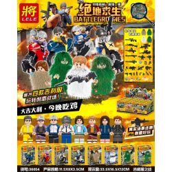 LELE 36054 non  BATTLE OF GEELY QUẦN ÁO 8 MẪU XE MÁY bộ đồ chơi xếp lắp ráp ghép mô hình Collectable Minifigures BATTLEGROUNDS Búp Bê Sưu Tầm