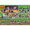 LELE 33233 non  TRANG TRÌNH BÀY 4 TRONG 1 bộ đồ chơi xếp lắp ráp ghép mô hình Minecraft MY WORLD Game Xây Dựng 262 khối