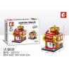 SEMBO WEKKI VIGGI 601013 non  NHÀ HÀNG LẨU bộ đồ chơi xếp lắp ráp ghép mô hình Mini Modular SEMBO BLOCK Đường Phố Thu Nhỏ 79 khối