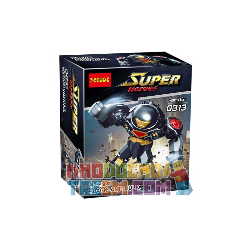 JISI 0313 non  ĐEN · ANTHAKE. bộ đồ chơi xếp lắp ráp ghép mô hình Super Heroes BLACK ANTI-HULK Siêu Nhân Anh Hùng