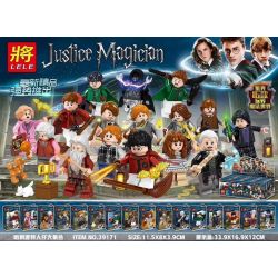 LELE 39171 non  BỘ SƯU TẬP HARRY POTTER MINIFIGURE 16 MÔ HÌNH bộ đồ chơi xếp lắp ráp ghép mô hình Chú Bé Phù Thủy