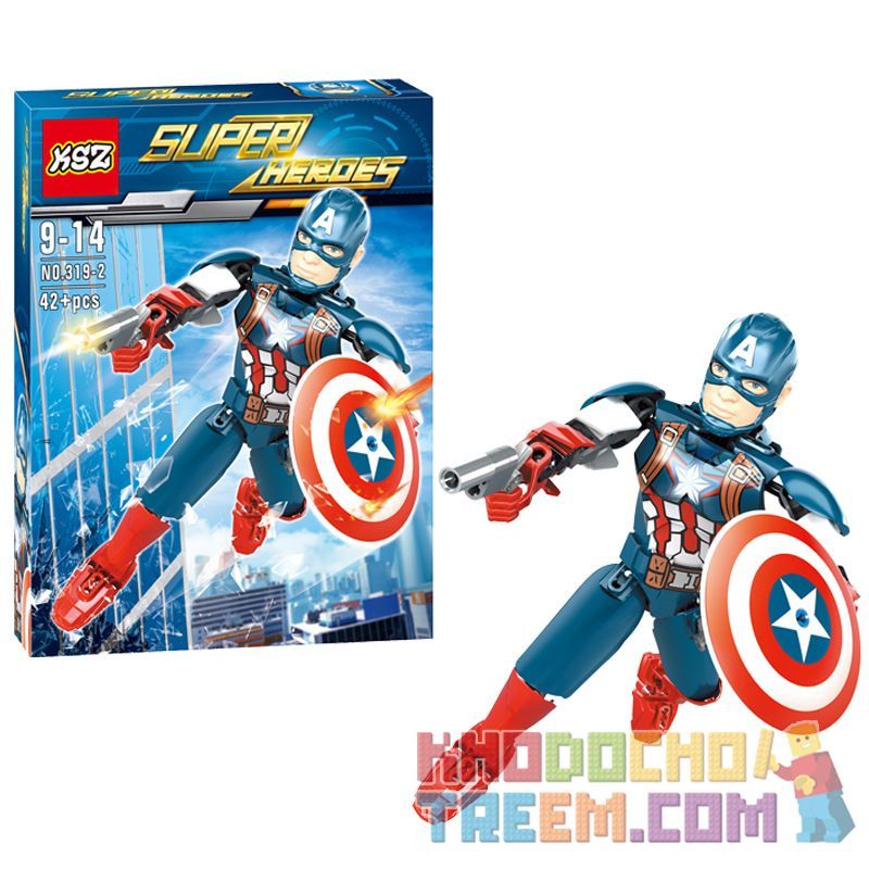 XSZ KSZ 319-2 non  ĐỘI TRƯỞNG MỸ bộ đồ chơi xếp lắp ráp ghép mô hình  Kỹ Thuật Công Nghệ Cao Mô Hình Phương Tiện 42 khối