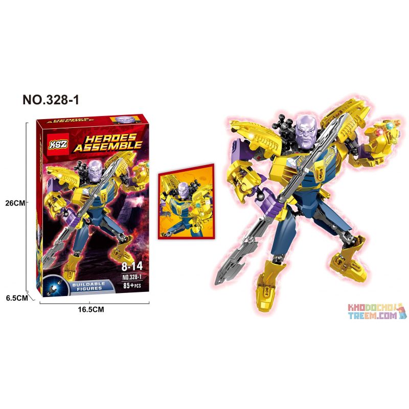 XSZ KSZ 328-1 non  KHÔNG HOÀN HẢO bộ đồ chơi xếp lắp ráp ghép mô hình  HEROES ASSEMBLE Kỹ Thuật Công Nghệ Cao Mô Hình Phương Tiện 85 khối