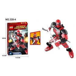 XSZ KSZ 328-4 non  DEADPOOL. bộ đồ chơi xếp lắp ráp ghép mô hình  HEROES ASSEMBLE Kỹ Thuật Công Nghệ Cao Mô Hình Phương Tiện 69 khối