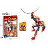 XSZ KSZ 328-5 non  NGƯỜI NHỆN bộ đồ chơi xếp lắp ráp ghép mô hình  HEROES ASSEMBLE Kỹ Thuật Công Nghệ Cao Mô Hình Phương Tiện 61 khối