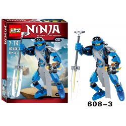 XSZ KSZ 608-3 non  JIE WALKER. bộ đồ chơi xếp lắp ráp ghép mô hình Marvel Super Heroes NINJA THUNDER SWORDSMAN JAY WALKER Siêu Anh Hùng Marvel 89 khối