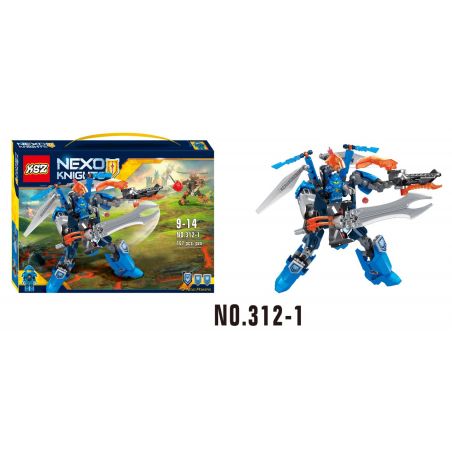 XSZ KSZ 312-1 non  KRAY. bộ đồ chơi xếp lắp ráp ghép mô hình Marvel Super Heroes NEXO KNIGHTS Siêu Anh Hùng Marvel 167 khối