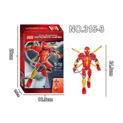 XSZ KSZ 315-3 non  NGƯỜI NHỆN SIÊU ĐẲNG bộ đồ chơi xếp lắp ráp ghép mô hình Marvel Super Heroes THE AMAZING SPIDER-MAN Siêu Anh Hùng Marvel 60 khối
