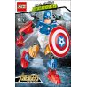 XSZ KSZ 508 non  ĐỘI TRƯỞNG MỸ bộ đồ chơi xếp lắp ráp ghép mô hình Marvel Super Heroes INVINCIBILITY HEROES Siêu Anh Hùng Marvel 31 khối