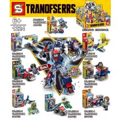 SHENG YUAN SY 1224 non  OPTIMUS PRIME MECH 8IN1 KẾT HỢP bộ đồ chơi xếp lắp ráp ghép mô hình Transformers TRANOFSERRS Robot Đại Chiến Người Máy Biến Hình 276 khối