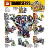 SHENG YUAN SY 1224 non  OPTIMUS PRIME MECH 8IN1 KẾT HỢP bộ đồ chơi xếp lắp ráp ghép mô hình Transformers TRANOFSERRS Robot Đại Chiến Người Máy Biến Hình 276 khối