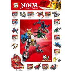 SHENG YUAN SY 1225 non  PHANTOM NINJA MECH 8 KẾT HỢP 10IN2 FUNSION bộ đồ chơi xếp lắp ráp ghép mô hình The  Ninjago Movie NINJA THUNDER SWORDSMAN Ninja Lốc Xoáy 273 khối