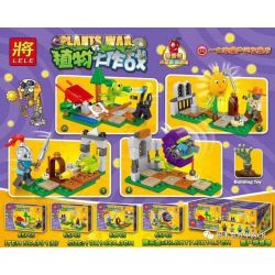 LELE 39138 non  4 LOẠI BÃI SĂN THỰC VẬT bộ đồ chơi xếp lắp ráp ghép mô hình Plants Vs Zombies PLANTS WAR Hoa Quả Nổi Giận 264 khối