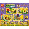 LELE 39138 non  4 LOẠI BÃI SĂN THỰC VẬT bộ đồ chơi xếp lắp ráp ghép mô hình Plants Vs Zombies PLANTS WAR Hoa Quả Nổi Giận 264 khối