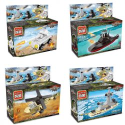 Enlighten 1221 1222 1223 1224 Qman 1221 1222 1223 1224 non  QUÂN ĐỘI MINI 4 LOẠI STORM TANK BLACK PEARL SUBMARINE GUNSHIP AEGIS CRUISER bộ đồ chơi xếp lắp ráp ghép mô hình Mini Modular COMBATZONES Đường Phố Thu Nhỏ 168 khối