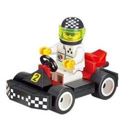 Enlighten 1204 Qman 1204 non  ĐUA XE KART bộ đồ chơi xếp lắp ráp ghép mô hình Speed Racer MINI SPEED RACER Đua Tốc Độ 33 khối