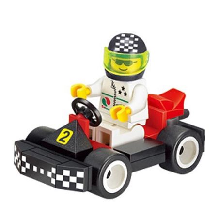 Enlighten 1204 Qman 1204 non  ĐUA XE KART bộ đồ chơi xếp lắp ráp ghép mô hình Speed Racer MINI SPEED RACER Đua Tốc Độ 33 khối