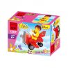 Enlighten 1207 Qman 1207 non  MÁY BAY NHỎ bộ đồ chơi xếp lắp ráp ghép mô hình  GIRLS LITTLE CAR Các Bạn Gái 25 khối