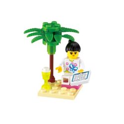 Enlighten 1208 Qman 1208 non  CÔ GÁI ĐỌC SÁCH bộ đồ chơi xếp lắp ráp ghép mô hình  GIRLS LITTLE CAR Các Bạn Gái 20 khối