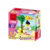 Enlighten 1208 Qman 1208 non  CÔ GÁI ĐỌC SÁCH bộ đồ chơi xếp lắp ráp ghép mô hình  GIRLS LITTLE CAR Các Bạn Gái 20 khối