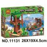 Bela 11131 Lari 11131 non  CẢNH bộ đồ chơi xếp lắp ráp ghép mô hình Minecraft MY WORLD Game Xây Dựng 161 khối