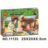 Bela 11133 Lari 11133 non  CẢNH bộ đồ chơi xếp lắp ráp ghép mô hình Minecraft MY WORLD Game Xây Dựng 203 khối