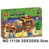 Bela 11134 Lari 11134 non  CẢNH bộ đồ chơi xếp lắp ráp ghép mô hình Minecraft MY WORLD Game Xây Dựng 199 khối