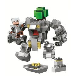 Bela 11135 Lari 11135 non  CẢNH bộ đồ chơi xếp lắp ráp ghép mô hình Minecraft MY WORLD Game Xây Dựng 221 khối