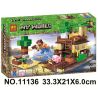 Bela 11136 Lari 11136 non  CẢNH bộ đồ chơi xếp lắp ráp ghép mô hình Minecraft MY WORLD Game Xây Dựng 248 khối
