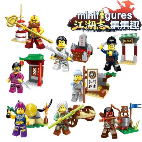 Enlighten 1504 Qman 1504 non  8 NHÂN VẬT NHỎ TỪ CHINATOWN TRONG QUÝ 4 bộ đồ chơi xếp lắp ráp ghép mô hình Collectable Minifigures Búp Bê Sưu Tầm