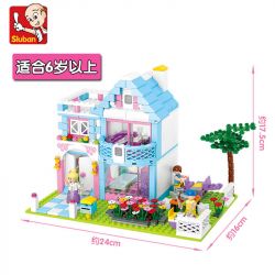 SLUBAN M38-B0535 B0535 0535 M38B0535 38-B0535 non  BIỆT THỰ VƯỜN bộ đồ chơi xếp lắp ráp ghép mô hình  Các Bạn Gái