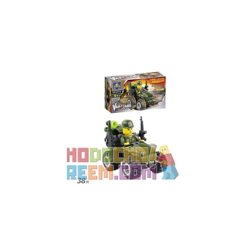 Kazi KY6612 6612 non  XE TẤN CÔNG TIÊN PHONG bộ đồ chơi xếp lắp ráp ghép mô hình Military Army Quân Sự Bộ Đội 38 khối