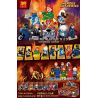 LELE 34064 non  BỘ SƯU TẬP NHÂN VẬT X-MEN MINIFIGURE 8 bộ đồ chơi xếp lắp ráp ghép mô hình Super Heroes Siêu Nhân Anh Hùng