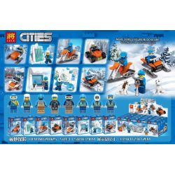 LELE 28025 non  8 LOẠI XE MINIFIGURE THÁM HIỂM ĐỊA CỰC bộ đồ chơi xếp lắp ráp ghép mô hình City Thành Phố