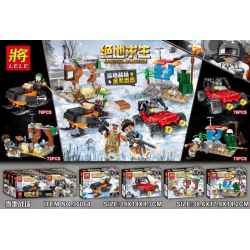 LELE 36064 non  CẢNH XE CHIẾN TRƯỜNG TUYẾT 4 LOẠI bộ đồ chơi xếp lắp ráp ghép mô hình Movie & Game Phim Và Trò Chơi