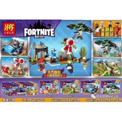 LELE 36061 non  SỰ KẾT HỢP CỦA RUIN PARK SCENE 4 bộ đồ chơi xếp lắp ráp ghép mô hình Fornite FORTNITE BATTLE Bắn Súng 267 khối
