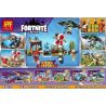 LELE 36061 non  SỰ KẾT HỢP CỦA RUIN PARK SCENE 4 bộ đồ chơi xếp lắp ráp ghép mô hình Fornite FORTNITE BATTLE Bắn Súng 267 khối