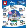 SHENG YUAN SY SY6584 6584 non  LÂU ĐÀI DISNEY CHUỘT MICKEY VỊT DONALD HÌNH 8 LOẠI bộ đồ chơi xếp lắp ráp ghép mô hình Disney Princess Công Chúa