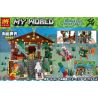 LELE 333246 non  MINECRAFT ADVENTURE SERIES UNDERWATER WORLD CUNG ĐIỆN RỒNG DƯỚI NƯỚC bộ đồ chơi xếp lắp ráp ghép mô hình MY WORLD Game Xây Dựng 554 khối