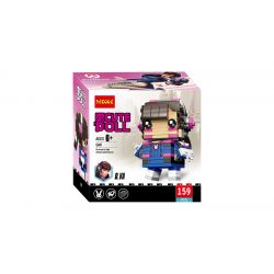 JISI 6847 non  D.VA. bộ đồ chơi xếp lắp ráp ghép mô hình Brickheadz CUTEDOLL D.VA Nhân Vật Đầu To 159 khối