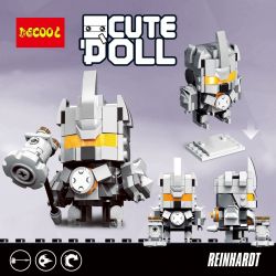 JISI 6851 non  LEINHART. bộ đồ chơi xếp lắp ráp ghép mô hình Brickheadz CUTEDOLL REINHARDT Nhân Vật Đầu To 141 khối