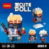 JISI 6854 non  NGƯỜI LÍNH 76 bộ đồ chơi xếp lắp ráp ghép mô hình Brickheadz CUTEDOLL SOLDIER 76 Nhân Vật Đầu To 120 khối