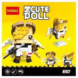 JISI 6856 non  THIÊN THẦN bộ đồ chơi xếp lắp ráp ghép mô hình Brickheadz CUTEDOLL MERCY Nhân Vật Đầu To 162 khối