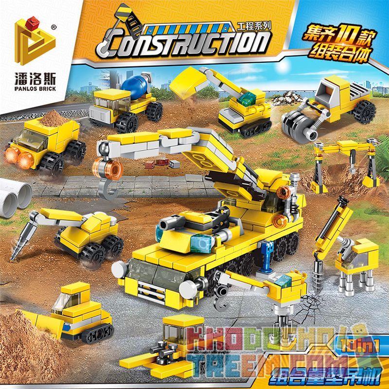PanlosBrick 633031F 633031G 633031H 633031I 633031J 633031A 633031B 633031C 633031D 633031E Panlos Brick 633031F 633031G 633031H 633031I 633031J 633031A 633031B 633031C 633031D 633031E non  CẦN TRỤC HẠNG NẶNG KẾT HỢP 10 TRONG bộ đồ chơi xếp lắp ráp ghép mô hình City CONSTRUCTION Thành Phố