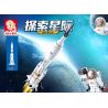 SLUBAN M38-B0735 B0735 0735 M38B0735 38-B0735 non  TÊN LỬA SAO THỔ THÁNG BA DÀI bộ đồ chơi xếp lắp ráp ghép mô hình Space Thám Hiểm Không Gian 167 khối