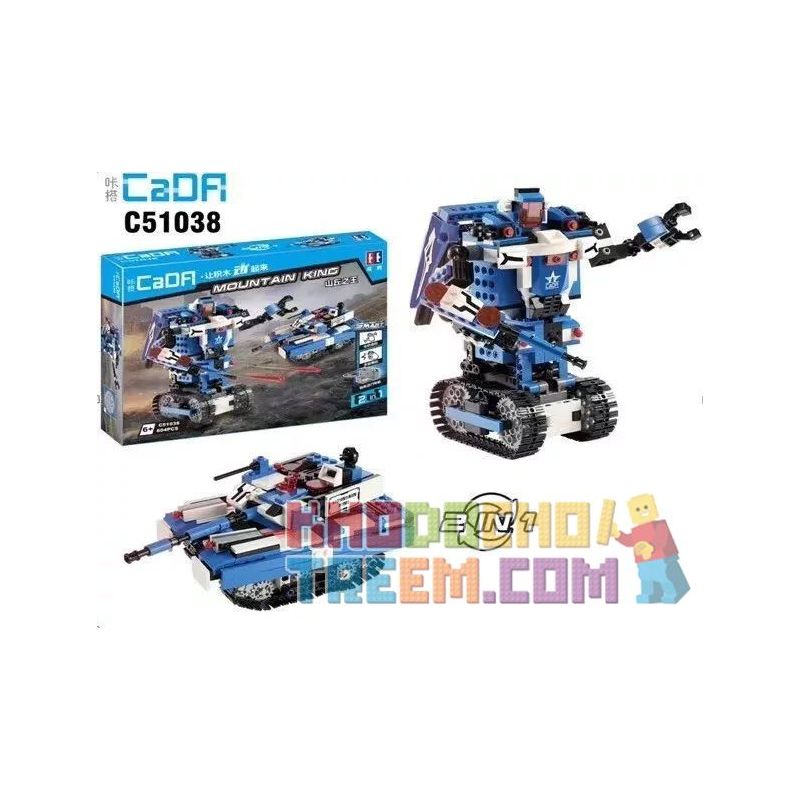DOUBLEE CADA C51038 51038 non  KING OF THE HILL 2IN1 HAI THAY ĐỔI bộ đồ chơi xếp lắp ráp ghép mô hình  MOUNTAIN KING Kỹ Thuật Công Nghệ Cao Mô Hình Phương Tiện 604 khối