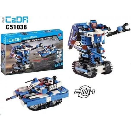 DOUBLEE CADA C51038 51038 non  KING OF THE HILL 2IN1 HAI THAY ĐỔI bộ đồ chơi xếp lắp ráp ghép mô hình  MOUNTAIN KING Kỹ Thuật Công Nghệ Cao Mô Hình Phương Tiện 604 khối