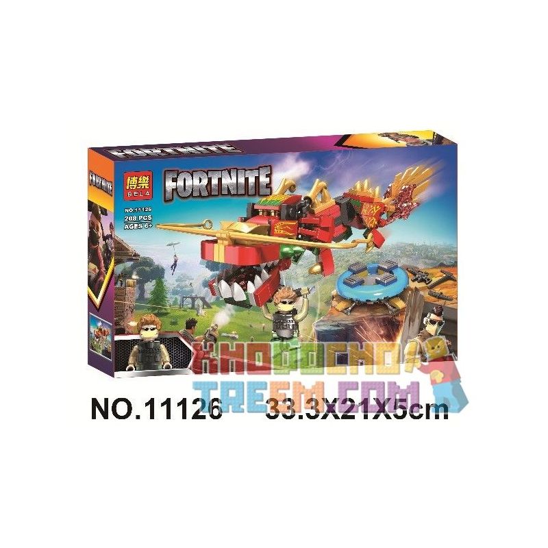 Bela 11126 Lari 11126 non  PHÁO ĐÀI ĐÊM 11126. bộ đồ chơi xếp lắp ráp ghép mô hình Fornite FORTNITE Bắn Súng 208 khối